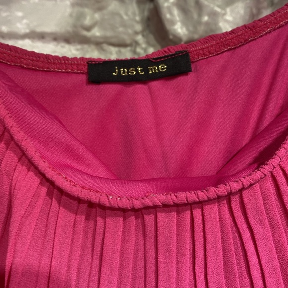 Just Me pink layered dress - Picture 3 of 4